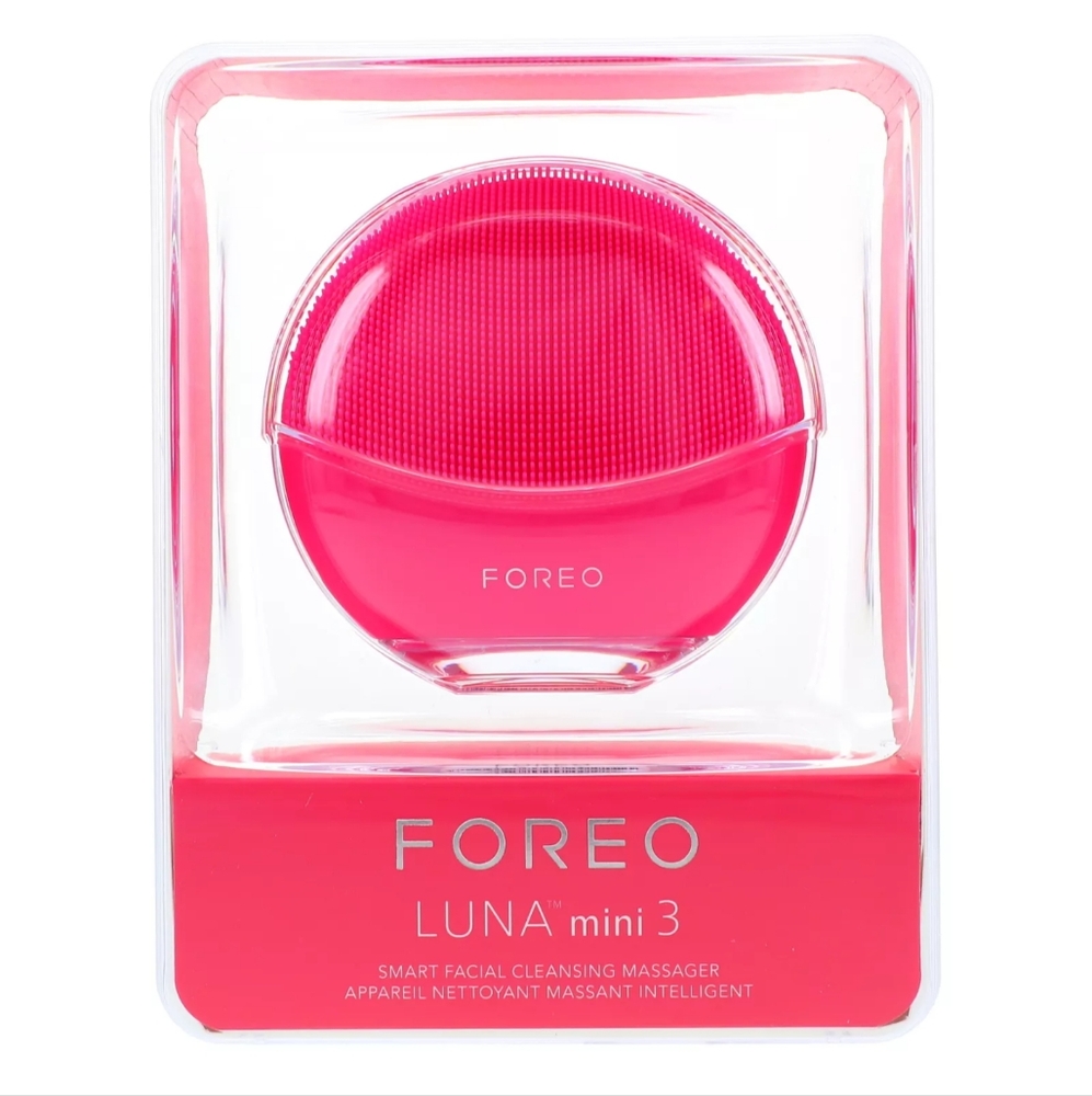 FOREO LUNA Mini 3 SMART FACIAL CLEANSING MASSAGER Color Fuchsia
